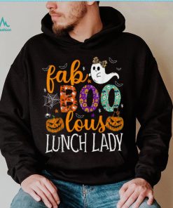 Fab Boo Lous Lunch Lady Cute Ghost Pumpkin Funny Halloween T Shirt, hoodie, sweater, long sleeve and tank top Fab Boo Lous Lunch Lady Cute Ghost Pumpkin Funny Halloween T Shirt
