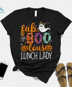 Fab Boo Lous Lunch Lady Cute Ghost Pumpkin Funny Halloween T Shirt, hoodie, sweater, long sleeve and tank top Fab Boo Lous Lunch Lady Cute Ghost Pumpkin Funny Halloween T Shirt