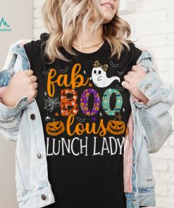 Fab Boo Lous Lunch Lady Cute Ghost Pumpkin Funny Halloween T Shirt, hoodie, sweater, long sleeve and tank top Fab Boo Lous Lunch Lady Cute Ghost Pumpkin Funny Halloween T Shirt