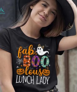 Fab Boo Lous Lunch Lady Cute Ghost Pumpkin Funny Halloween T Shirt, hoodie, sweater, long sleeve and tank top Fab Boo Lous Lunch Lady Cute Ghost Pumpkin Funny Halloween T Shirt