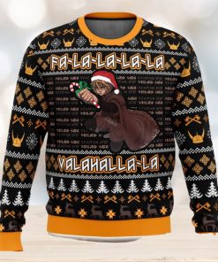 Falalala Valahalla Vinland Saga 3D Ugly Christmas Sweater Unisex Christmas Sweater For Men And Women