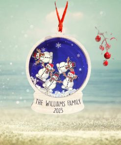 Family Personalized Christmas Shaker Ornament Gift For Family Christmas Gift