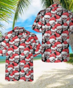 Fashionable Christmas Skulls Hawaiian Shirt