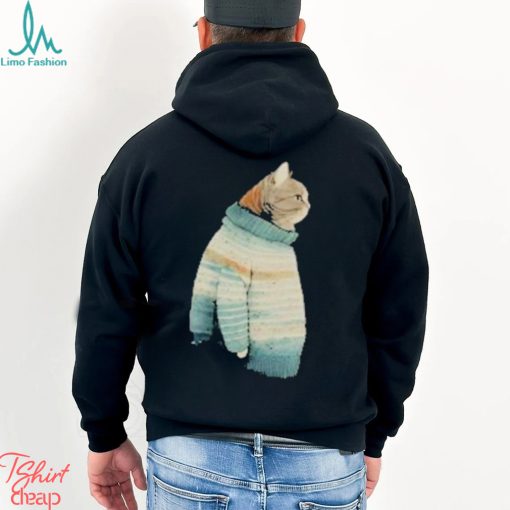 Fat Gray Cat In Shirt