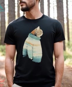 Fat Gray Cat In Shirt