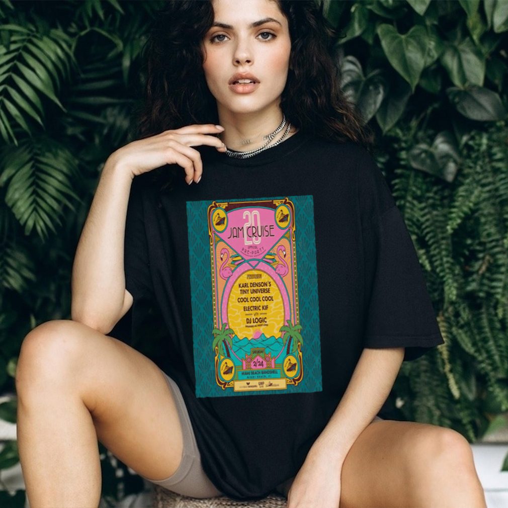 February 2024 jam cruise miamI beach bandshell poster shirt February 2024 jam cruise miamI beach bandshell poster shirt