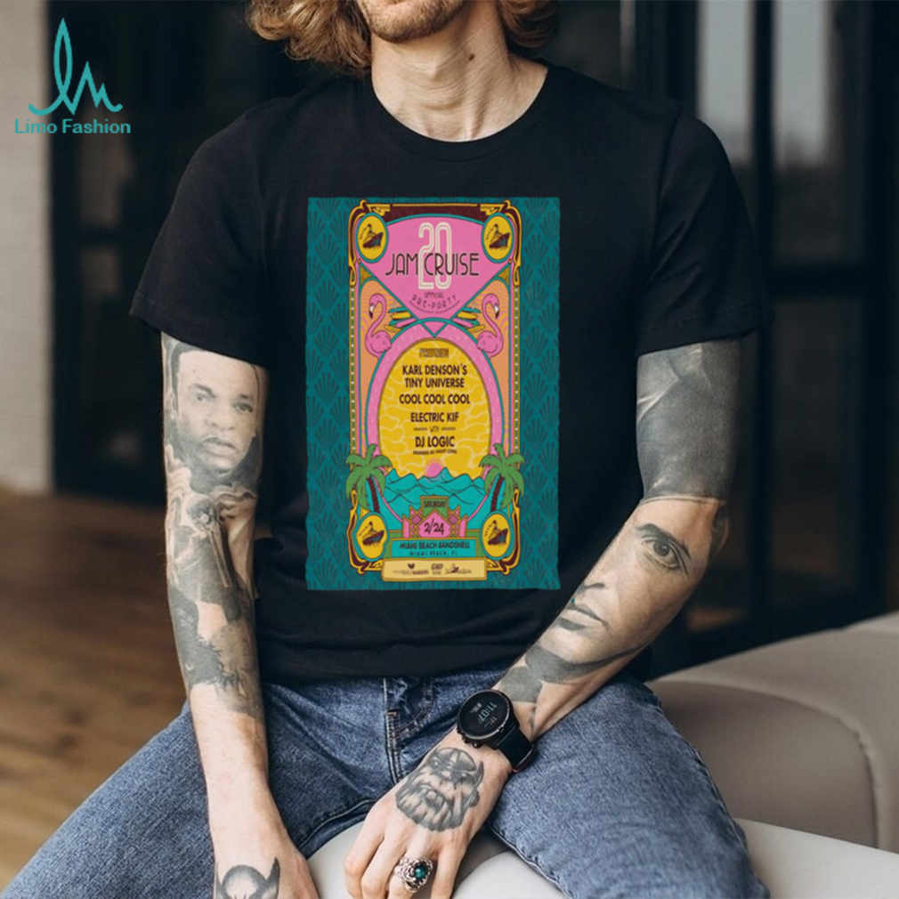 February 2024 jam cruise miamI beach bandshell poster shirt February 2024 jam cruise miamI beach bandshell poster shirt