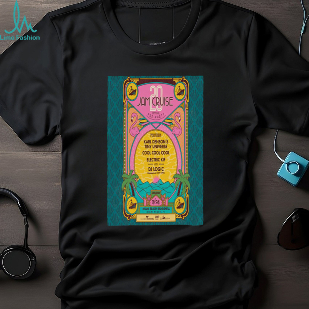 February 2024 jam cruise miamI beach bandshell poster shirt February 2024 jam cruise miamI beach bandshell poster shirt