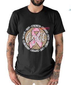 Fight Breast Cancer Pink Cancer Ribbon Leopard Breast Cancer Shirt