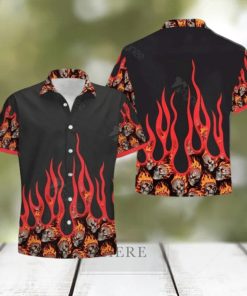 Fire Skull 3D Hawaiian Shirt