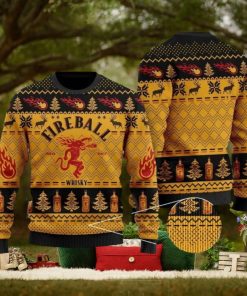 Fireball Cinnamon Christmas Wool Ugly Knitted Christmas Sweatshirt