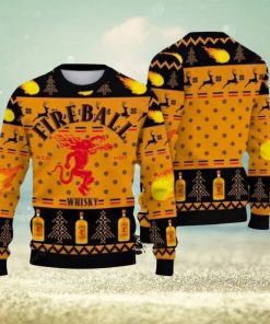 Fireball Whicky Lover Ugly Christmas Sweater