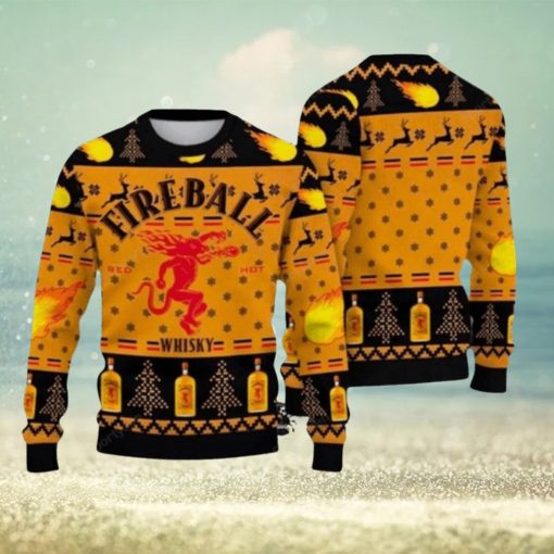 Fireball Whicky Lover Ugly Christmas Sweater