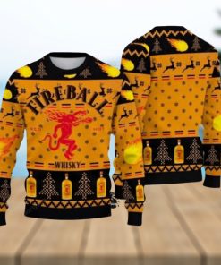 Fireball Whicky Lover Ugly Christmas Sweater