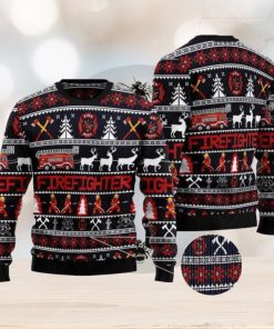 Firefighter Christmas Special Ugly AOP Sweater For Thanksgiving