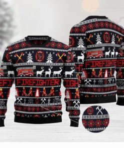 Firefighter Christmas Special Ugly AOP Sweater For Thanksgiving