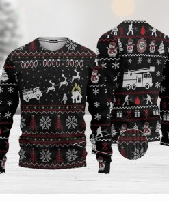 Firefighter Fire Dept Ugly 3D Sweater Best Gift Christmas Gift For Men And Women