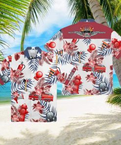 Firefighter Tropical Hawaiian Shirt