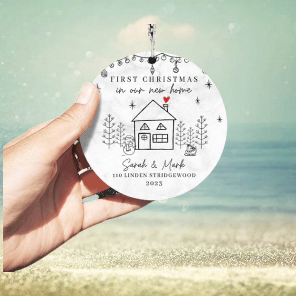 First Christmas In New Home Hanging Tree Ornament for Family Christmas in New House Personalized Ceramic Ornament, Christmas Ornament First Christmas In New Home Hanging Tree Ornament for Family Christmas in New House Personalized Ceramic Ornament, Christmas Ornament