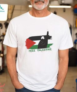 Fist Stand With Free Palestine Flag T shirt