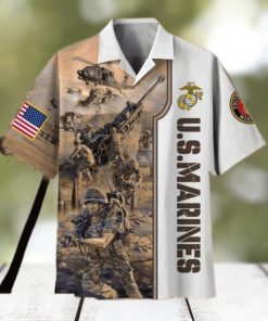 Flag’s symbolism represents sacrifice US Marine Corps Proudly Served Hawaiian Shirt For Veterans