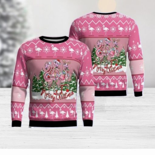 Flamingo Christmas Ugly Sweater 3D Sweater For Men Women