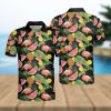 Tropical Flamingo Hawaiian Shirt Palm Leaves Pattern Gift For Beach Trip