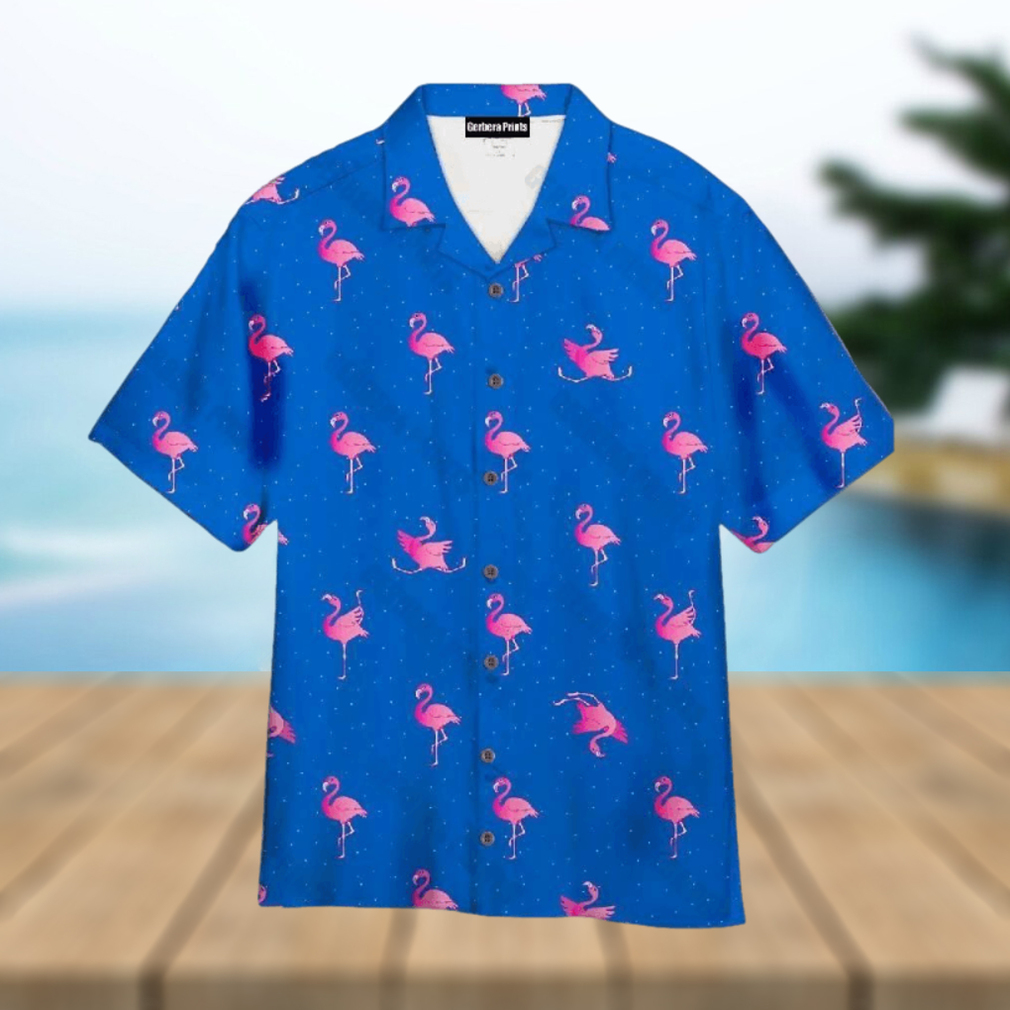 Men's Clothing 'Pink Palace' Aloha (Hawaiian) Shirt - L