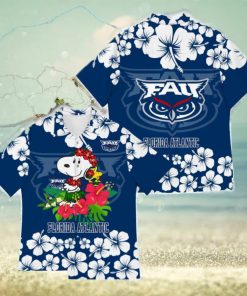 Florida Atlantic Owls Snoopy Champions Funny Hawaiian Shirt New For Fans Gift Christmas Holidays