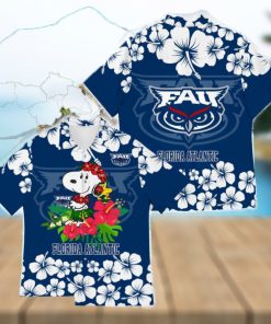 Florida Atlantic Owls Snoopy Champions Funny Hawaiian Shirt New For Fans Gift Christmas Holidays