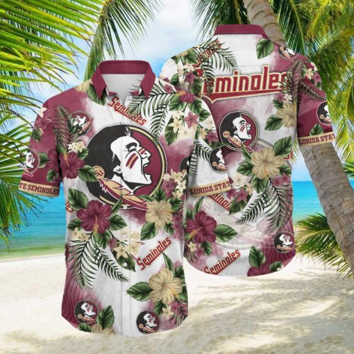 Florida State Seminoles NCAA Hawaiian Shirt Sun Showerstime Aloha Shirt