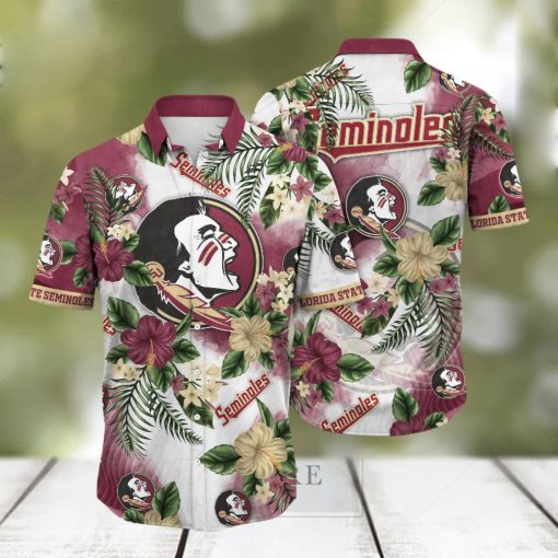 Florida State Seminoles NCAA Hawaiian Shirt Sun Showerstime Aloha Shirt