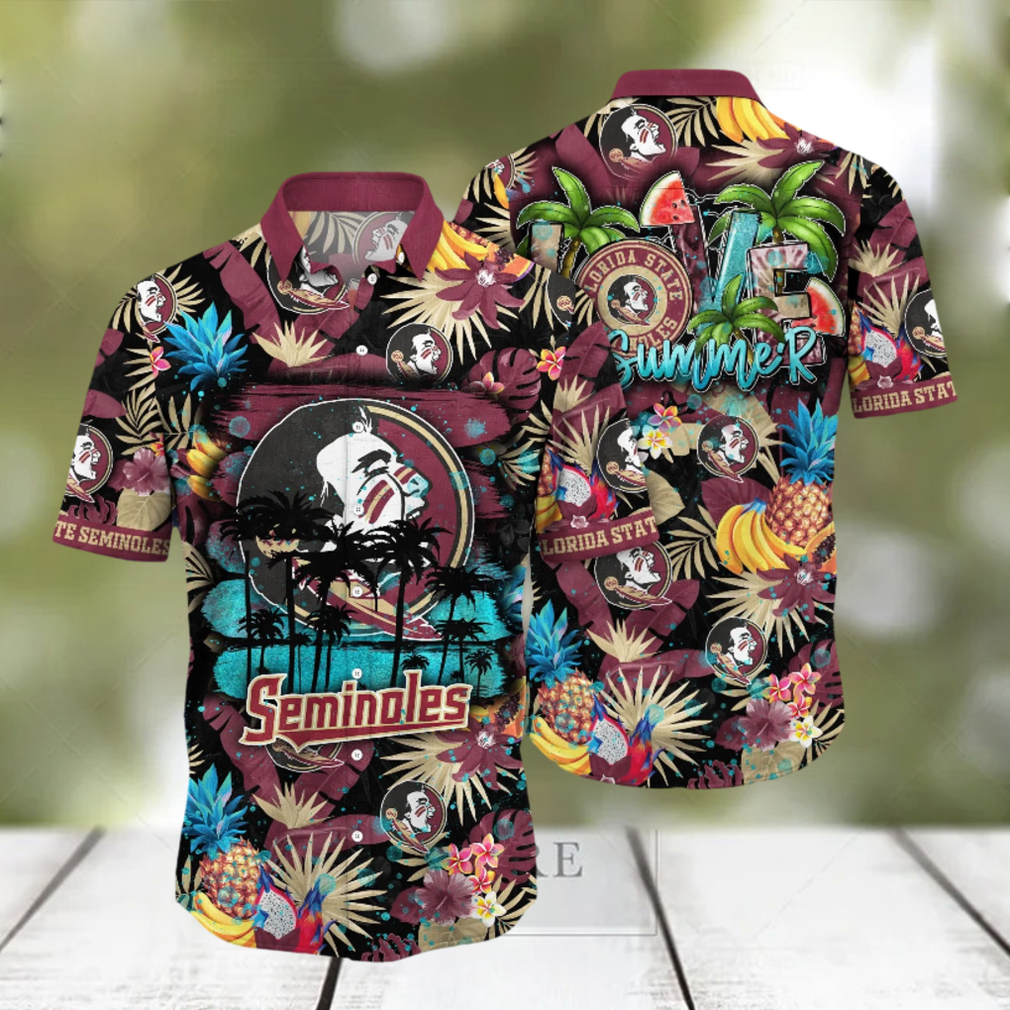 Florida State Seminoles NCAA Hawaiian Shirt Sun Showerstime Aloha Shirt -  Trendy Aloha