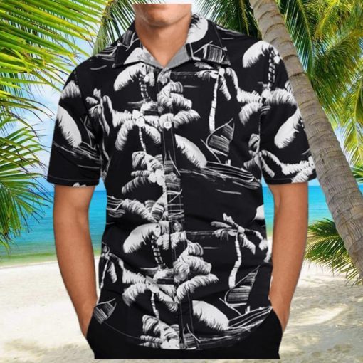 Flywake Men’s Hawaiian Shirt Short Sleeves Printed Button Down Summer Beach Dress Shirts