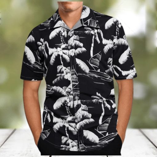 Flywake Men’s Hawaiian Shirt Short Sleeves Printed Button Down Summer Beach Dress Shirts