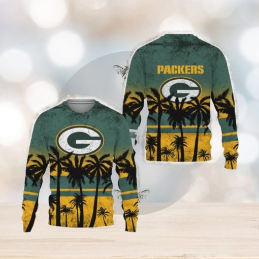 Football American Gradient Unisex Green Bay 3D Sweater Christmas For Fans Gifts