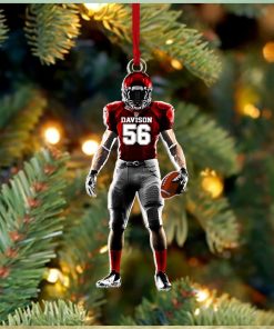 Football Player Custom Ornaments Gift For Football Lovers Christmas Gift For Football Player