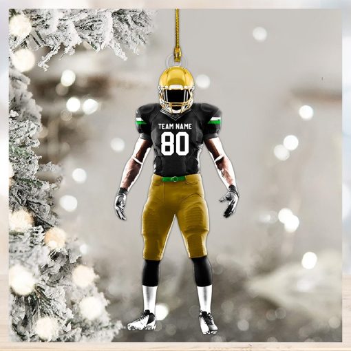 Football Player Ornament Gifts For Football Lovers   Custom Gift For Football Player K1702