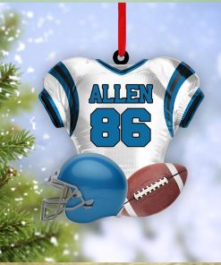 Football Player Uniform Personalized Ornament For Football Player   Gift For Football Lovers