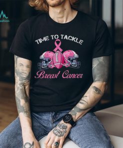 Football Time To Tackle Breast Cancer Awareness T Shirt