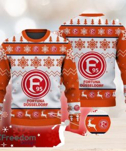 Fortuna Dusseldorf Big Logo Ugly Christmas Tree Orange Sweater For Men And Women