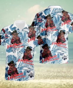 Freddy Krueger Nightmare Tropical Blue Palm Leaves Hawaiian Shirt And Short