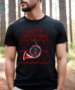 French Horn Christmas Brass Teacher Musician shirt