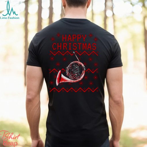 French Horn Christmas Brass Teacher Musician shirt