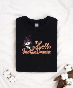 Fuck La Douane Spooky Mouthless Cat shirt