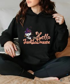 Fuck La Douane Spooky Mouthless Cat shirt