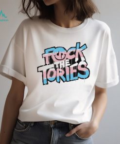 Fuck the tories trans pride edition T shirt