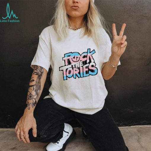 Fuck the tories trans pride edition T shirt