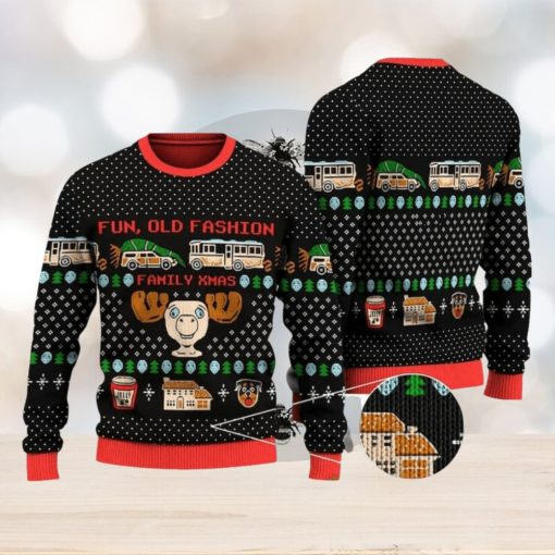 Fun Old Fashion Family Xmas Ugly Christmas Sweater Funny Gift For Men And Women Family Holidays