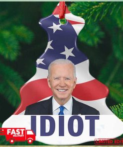 Funny Biden Idiot Christmas Tree Decorations 2023 Ornament